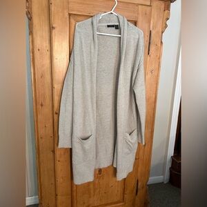 RDI Soft Cream Colored Open Frint Cardigan Sz Medium